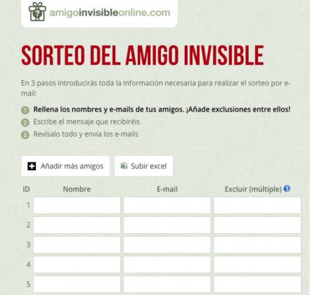 amigo invisible online
