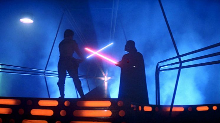 lucha darth vader luke skywalker