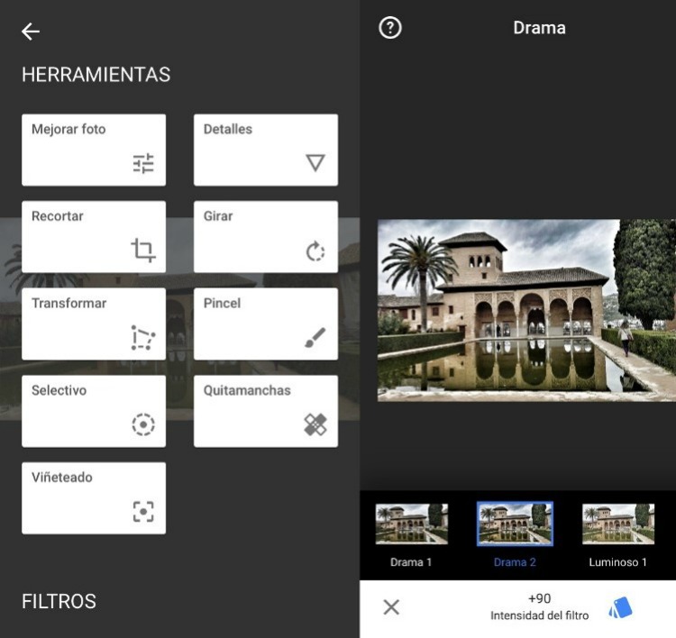 Snapseed aplicaciones para editar fotos molonas