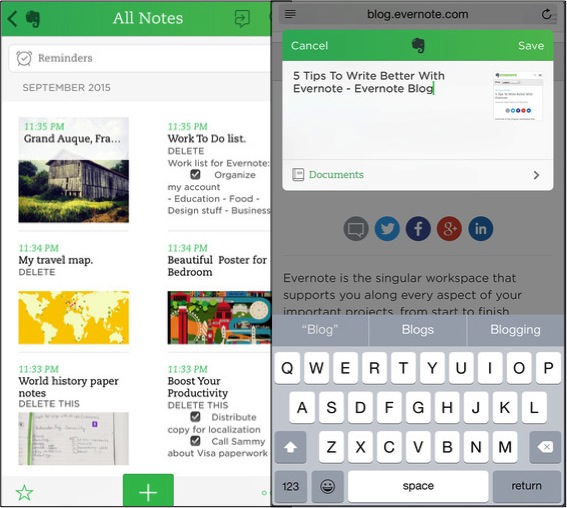 Aplicaciones nuevas que deberías instalar en tu móvil Evernote