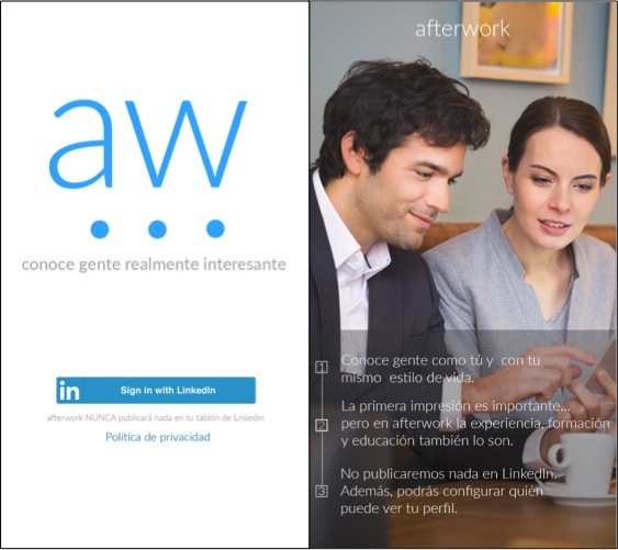 Aplicaciones para conocer gente Afterwork