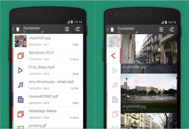 Cómo recuperar las fotos borradas del móvil Dumpter