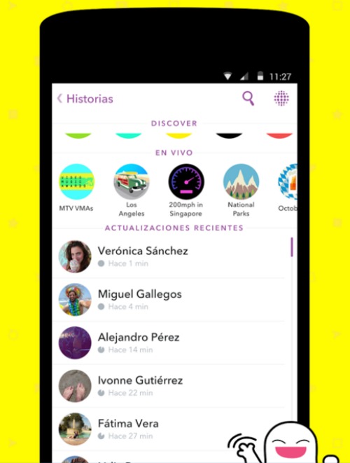 Si todavía no sabes cómo funciona Snapchat, ¡te lo contamos! pantalla