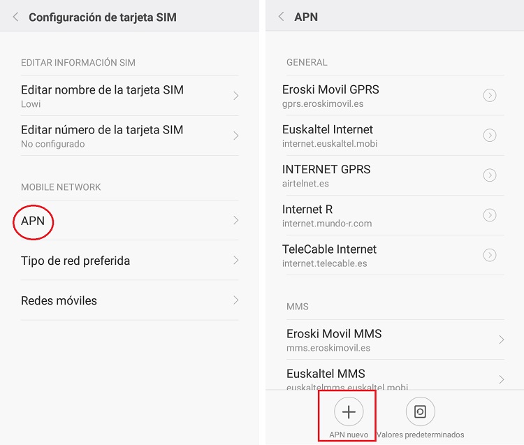 Cómo configurar internet en un móvil Xiaomi