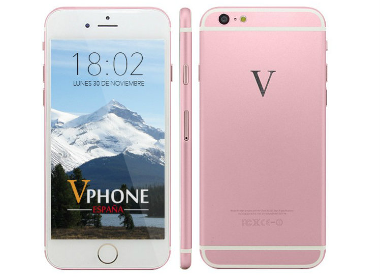 Los sustitutos chinos baratos del iPhone 6 vphone i6 plus