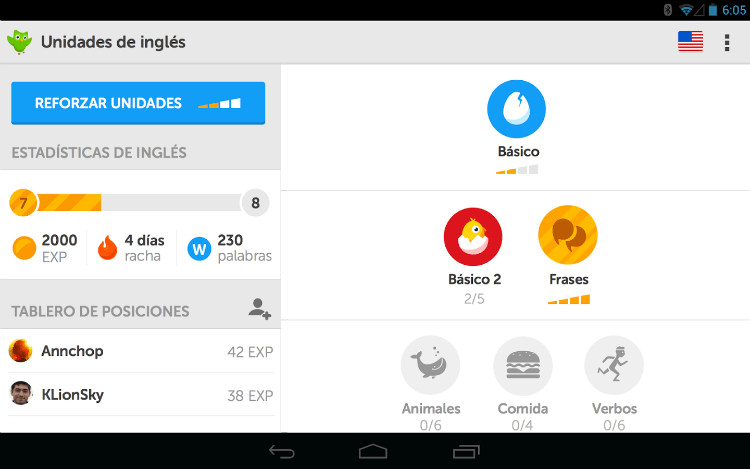 aplicaciones para estudiar - duolingo