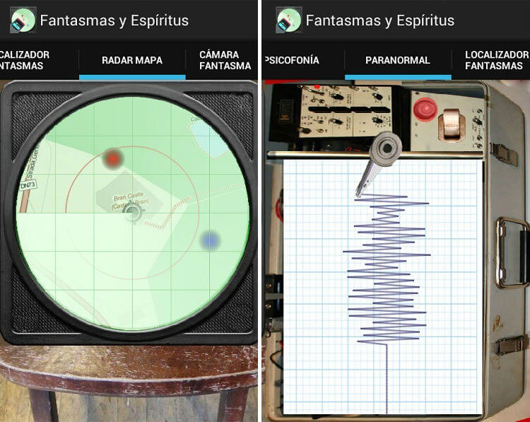 App Fantasma para detectar espíritus