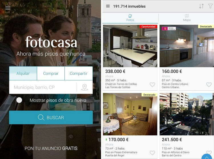 Aplicaciones para encontrar piso