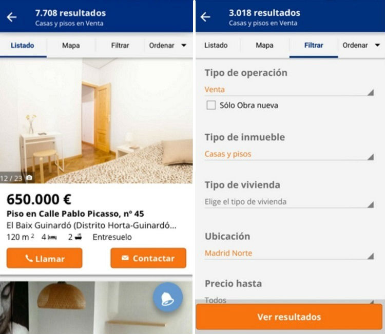 Aplicaciones para encontrar piso