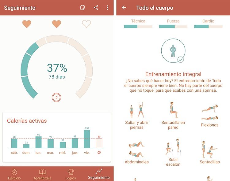 Mejores aplicaciones para hacer ejercicio