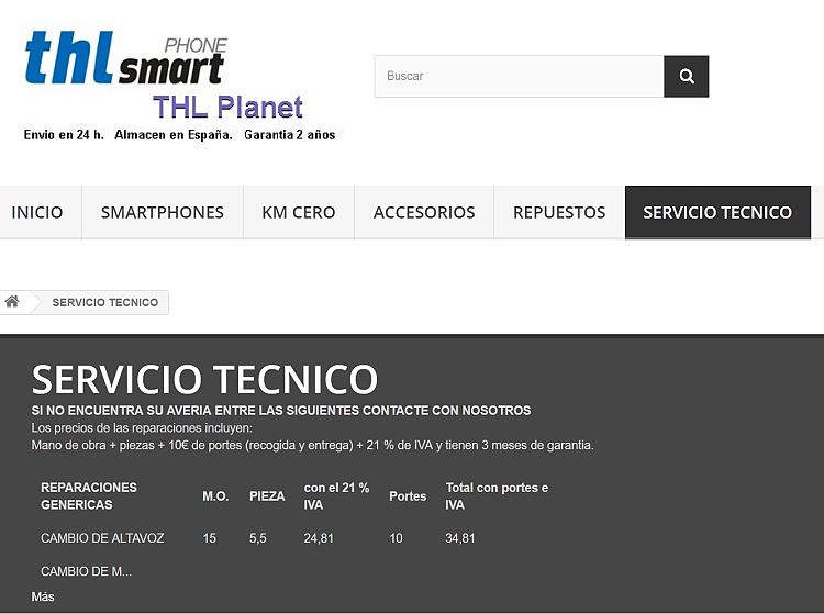 Los móviles chinos con servicio técnico en España