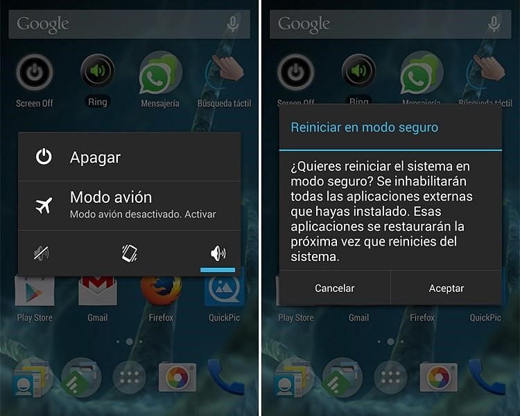 reiniciar en modo seguro
