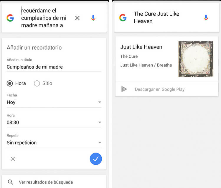 Comando de sistema de OK Google