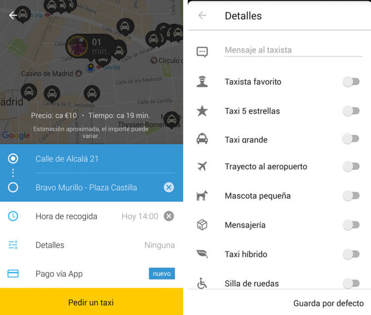 app my taxi