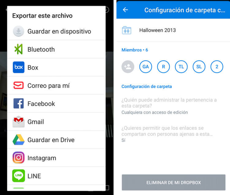 Dropbox en la nube