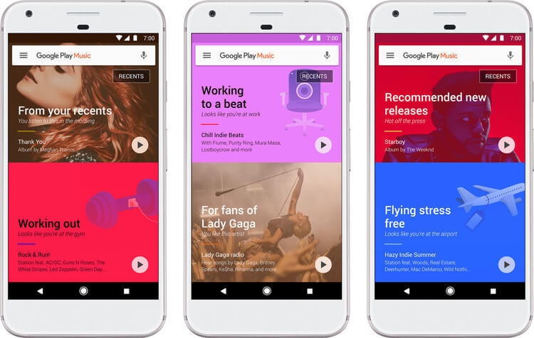 Google Play Music para podcasts