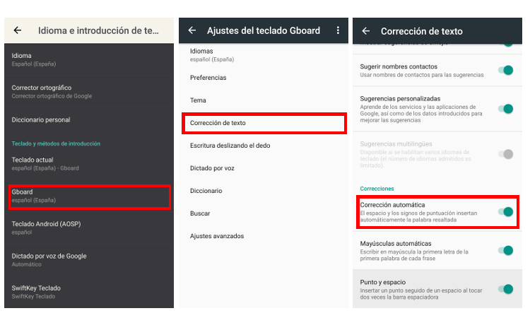autocorrector gboard