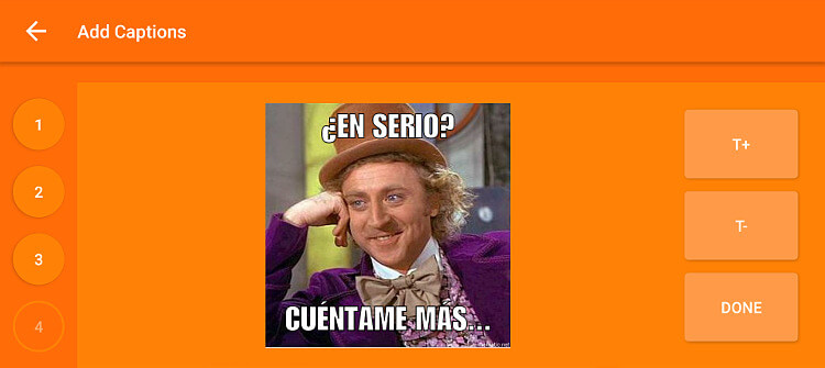 Crear memes en Mematic