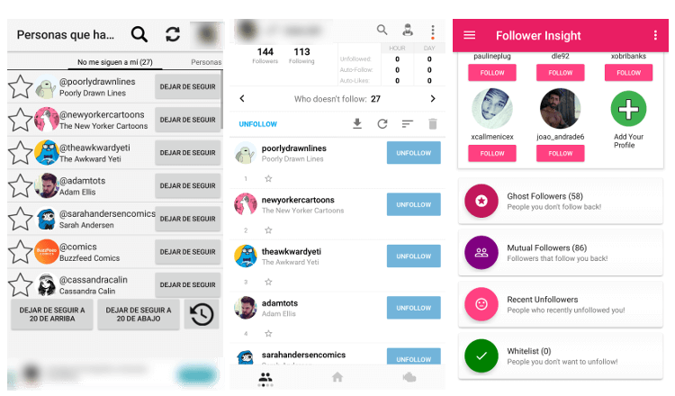 Follower Insight: quien me deja de seguir en Instagram