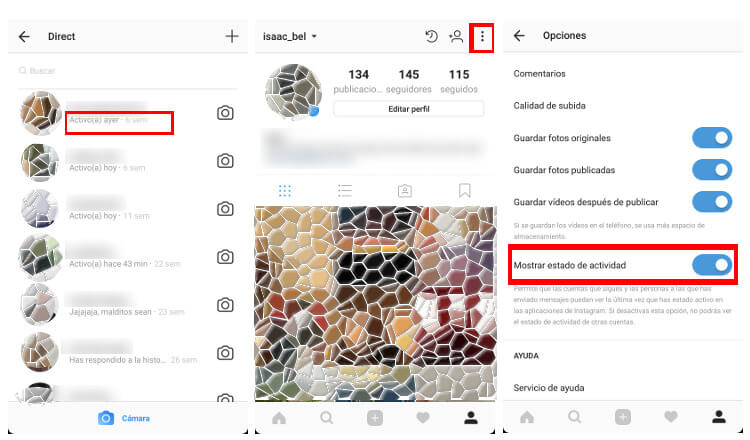 calidad Adjuntar a Calma Cómo ocultar la hora de conexión a Instagram - El Blog de Lowi