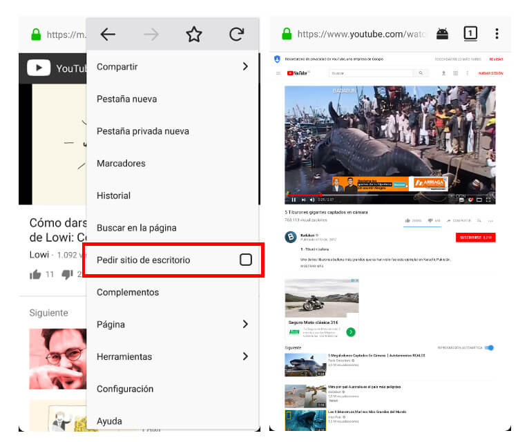 youtube pantalla bloqueada
