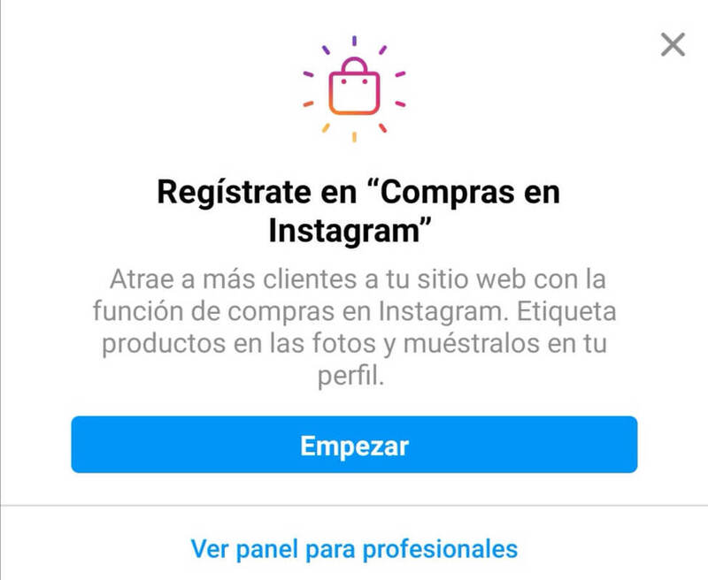 Activar Instagram Shopping