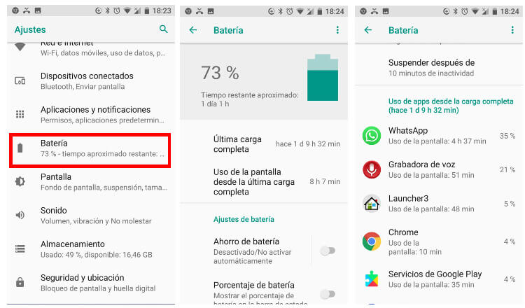 Bateria apps