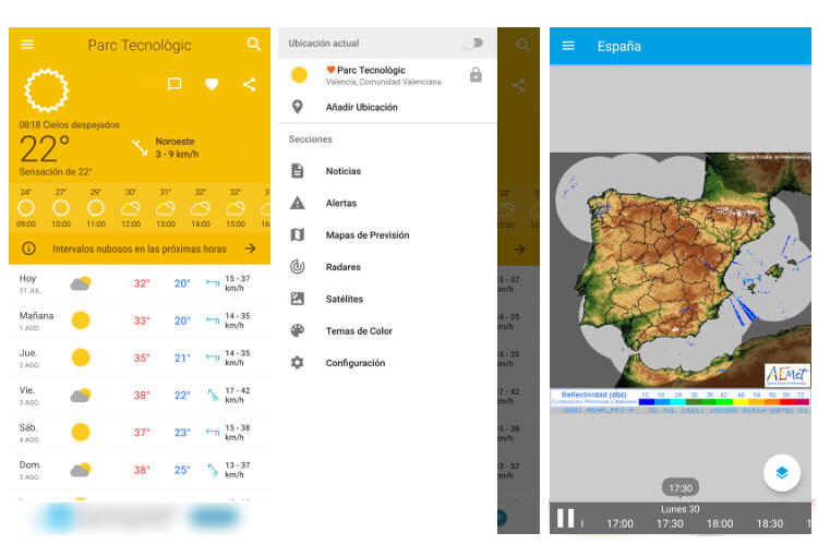 El Tiempo 14 días app