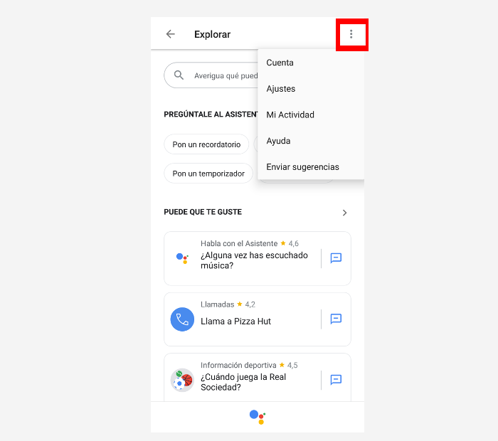 desactivar google assistant paso 2