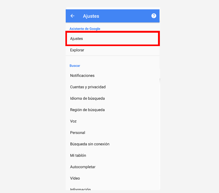 desactivar Google assistant paso 7