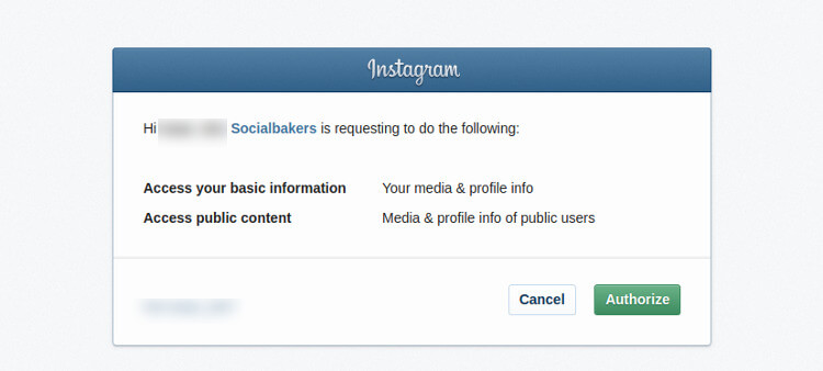 Permisos estadísticas Instagram
