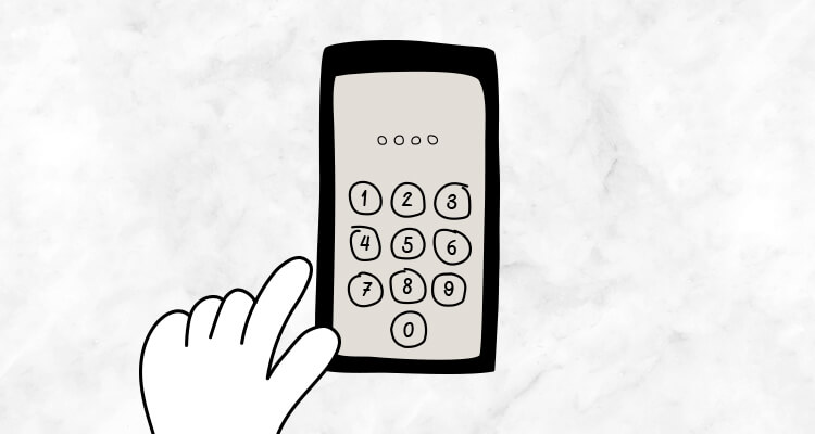 Teléfono con teclado