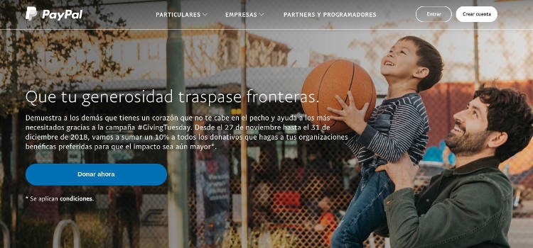 Web de Paypal