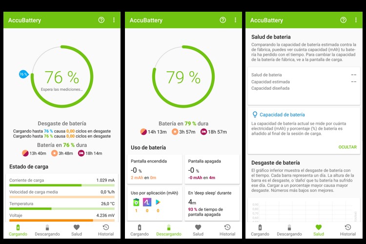 screenshot de Accubattery
