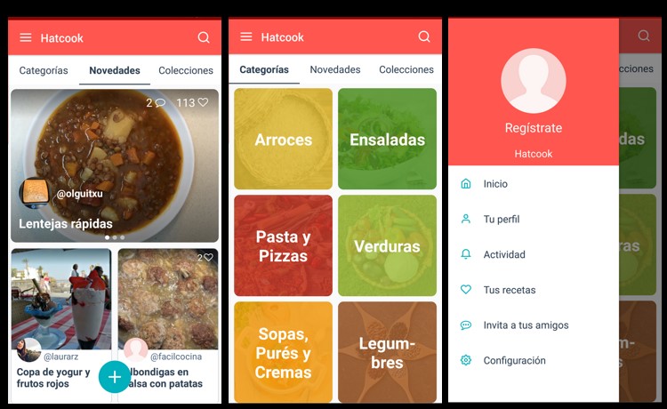 Hatcook aplicación