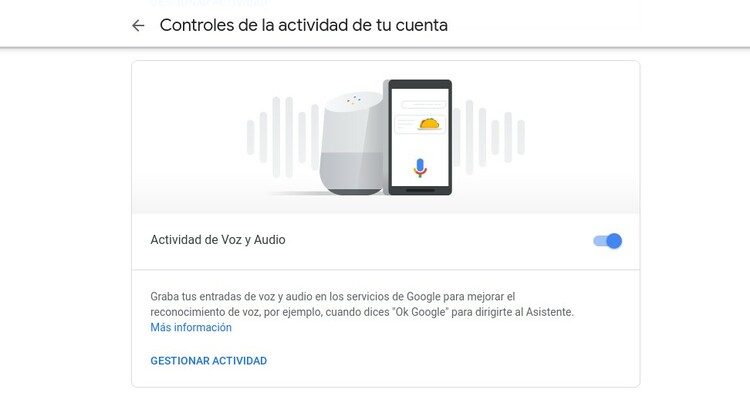 actividad en google