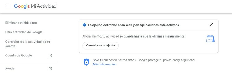 borrar rastro en google