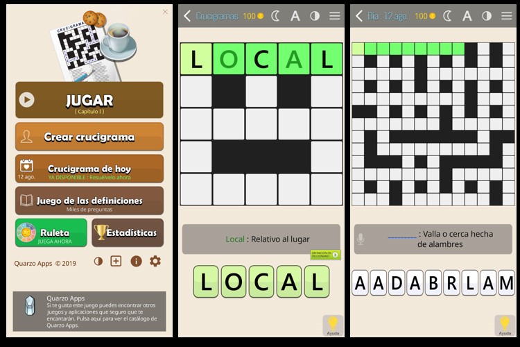 crucigramas android