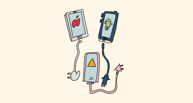 Tipos de cables de carga de teléfonos móviles