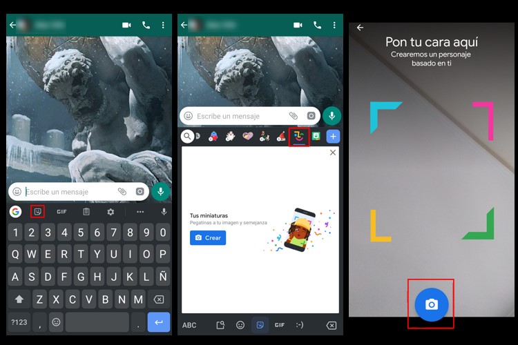 memojis con gboard