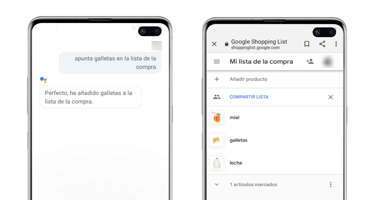 hacer compra google assistant