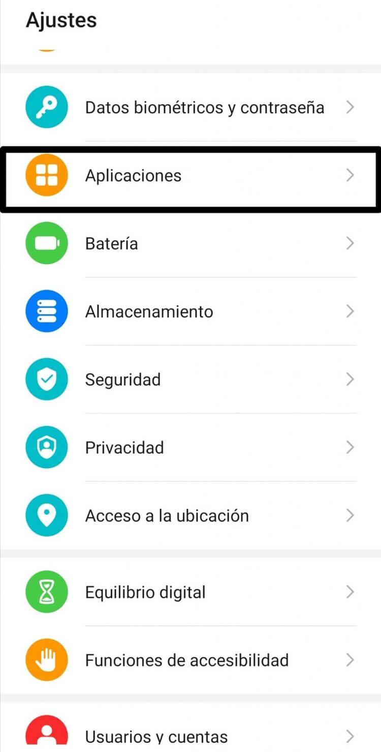 Screenshot ajustes aplicaciones