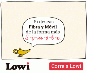 Banner de las ventajas de la fibra y móvil de Lowi, como router e instalación gratis