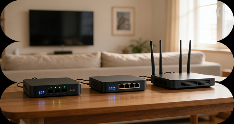 Diferencias Hub, switch y router