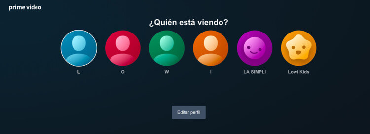 Se pueden crear sale perfiles en prime video