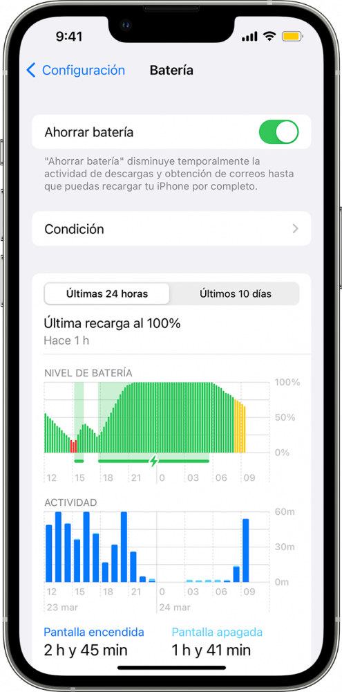 Cómo activar ahorro de batería en iPhone