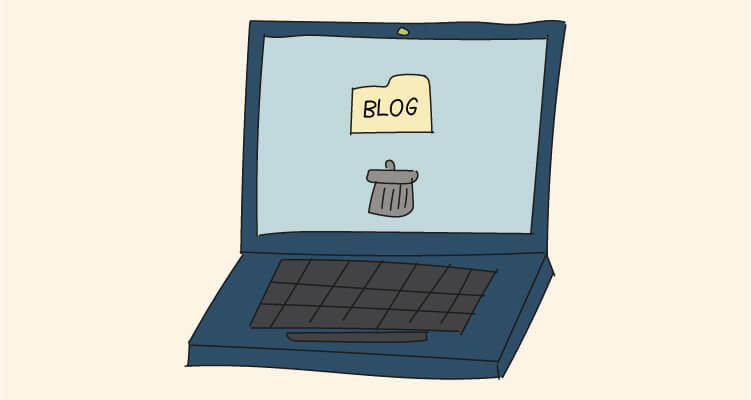 Cómo eliminar un blog