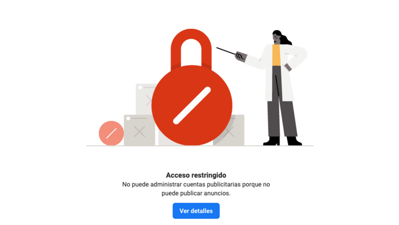 Cuenta de Facebook bloqueada