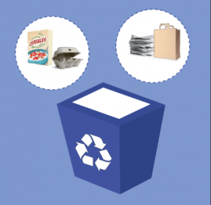 Reciclar contenedor azul