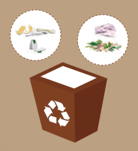 Reciclar contenedor marrón